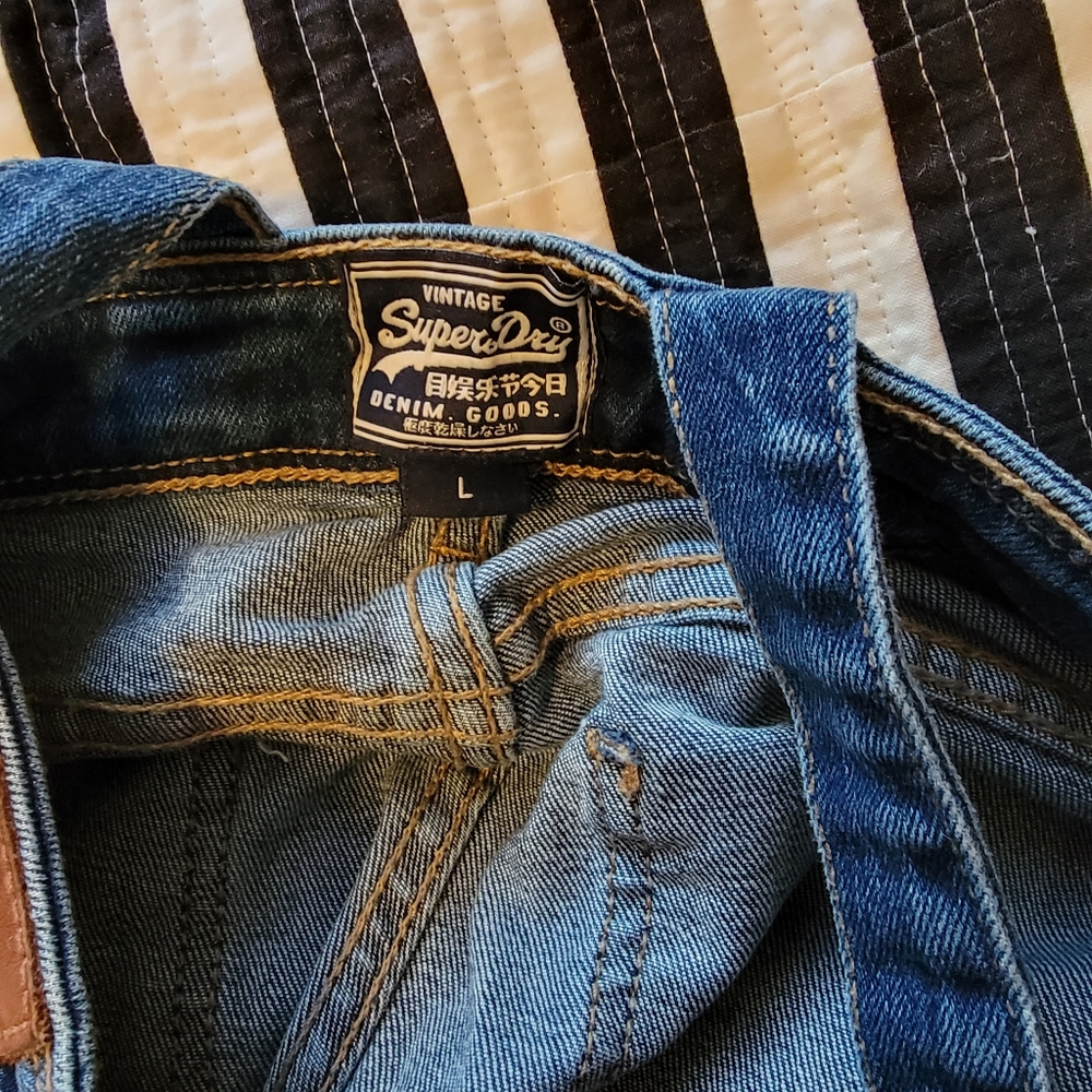 Superdry Patchwork Overalls Size Large - image 7